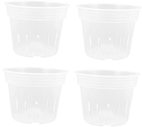 Toyvian 4piezas Maceta De Orquídea Phalaenopsis Transparente para Orquídeas De Jardinería para De Plantas