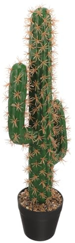 Angoily Cactus Artificiale Grande in Vaso Bonsai Finto Pianta Succulenta Decorativa per Casa Ufficio e Balcone Ornamento di Piante Finte Realistiche senza Manutenzione