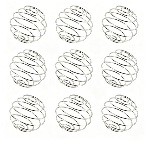 9 PCS Mini Fouets Boule en Acier Inoxydable pour Shaker, Bouteille Mélangeuse, Vinaigrette ou Biberon, Mélangeur Anti Grumeaux, Boule à Thé et Boissons Protéinées Facile à Nettoyer