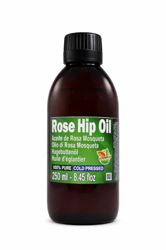 Hagebuttenöl (Rose Hip Oil) 250ml - 100% Reine. Natives. Kaltgepresstes