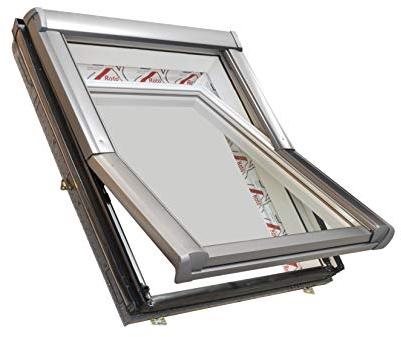 Dachdecker Favorit Roto Dachfenster aus Kunststoff mit Eindeckrahmen und Wärmedämmung (114x118)