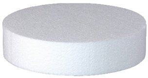 Base per Torta Circolare in polistirolo per Cake Design Altezza 10 cm, Diametro a Scelta (Diametro 20 cm)