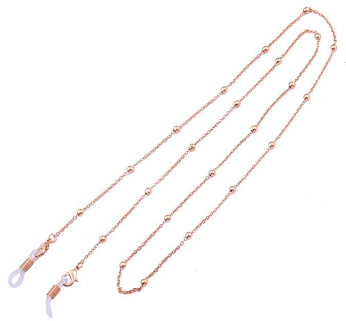 LIKGREAT Brillenkette für Damen, Perlenkette für Lesebrillen, Sonnenbrillen, Brillenhalter