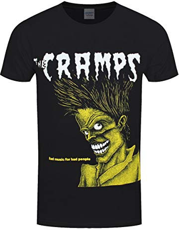 The Cramps T-Shirt Bad Music for Bad People da Uomo in Nero