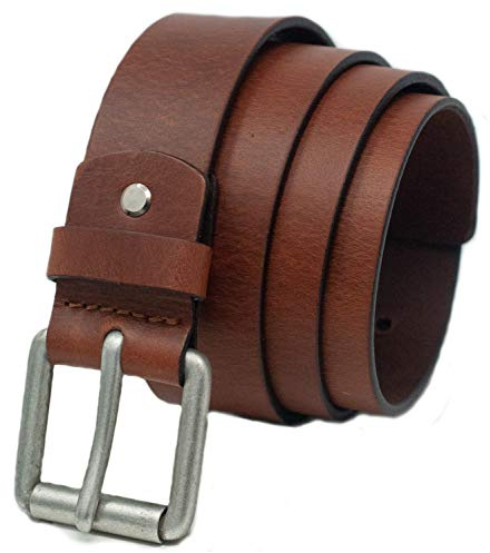 Ashford Ridge herr 38 mm fullnarvigt läder bälte, SOLBRÄNNA, midja 110-120 cm/XXL