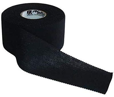 ACRA Kinesiologia Sport Tape I Kinesiotapes Impermeabile & Elastico I Nastri Physio Kinesio Tapes I Colore Nero 3,8 cm x 13,7 m