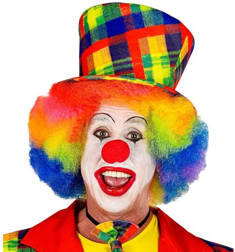 W WIDMANN MILANO Party Fashion 48627 - Cilindro per clown, cappello, accessori, circo, festa a tema, carnevale