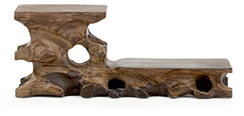 Decoración de Pedestal PEESTAL SOPORTE CAHOGANA TALLADO PIEDRA DE PIEDRA DE PIEDRA DE PIEDRA DE TIENDA SOPORTE DE LA BASE DE LA TEAPOT FLOR POT POT MADERA ARNAMENTES Adornos de artesanías Decoración d