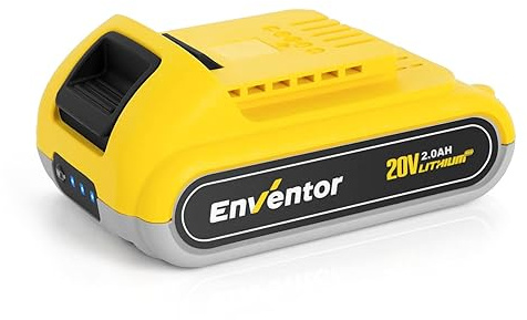 Enventor 20V 2.0AH Batería de Litio, 2.0AH Batería de Repuesto con Indicador LED, para Enventor 20V Herramientas Eléctricas
