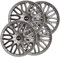Simoni Racing ORD/14 4er Set Radzierblenden Orden 14 Zoll Radkappen Auto Universal Grau Silber