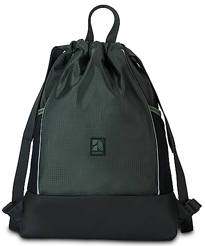 AUDETIC Turnbeutel Damen & Herren Oliv - Fit - Sportbeutel für Alltag, Festival, Sport - Rucksack Beutel mit Kordelzug und verstellbaren Schulterträgern - Wasserabweisend
