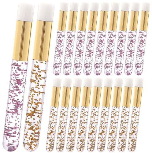 20 cepillos de limpieza para extensiones de pestañas, champú de pestañas, cepillo para poros nasales, cepillo de limpieza profunda, cepillo para quitar puntos negros, cepillo de limpieza de pestañas,