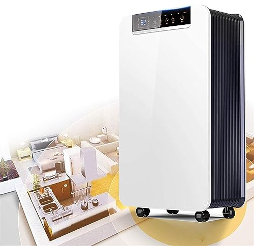 Déshumidificateur luxueux pour la maison, industriel, grande capacité de déshumidification de 100 ㎡, purificateur d'air de 30 L/jour, minuterie de 24 heures et drainage continu, arrêt automatique