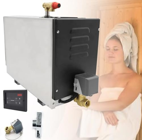 TAHALI Generatore di Vapore per Sauna - Generatore per Bagno Turco Generatore di Vapore per Sauna per Spa, casa, Kit generatore di Vapore Commerciale Generatore per Bagno di Vapore,9000W