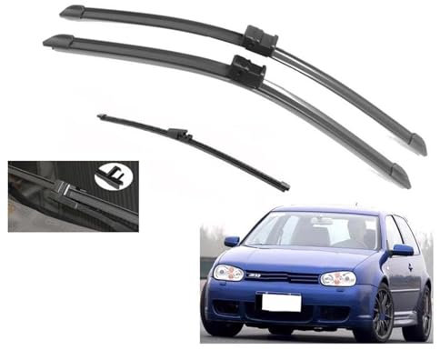 Wischer Autowischerblatt für VW für Golf 4 MK4 R32 2002-2003 Scheibenwischer vorne und hinten Autowaren (vorne hinten 3-TLG.)