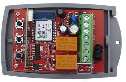 Kit Cancello Scorrevole Tuya Auto Cancello di Controllo Apri di Apertura Porta Del Garage 433 Cancello Ricevitore Esterno 12v 24v 220v Moduli di Controllo Portale Wireless Kit apricancello elettrico(A