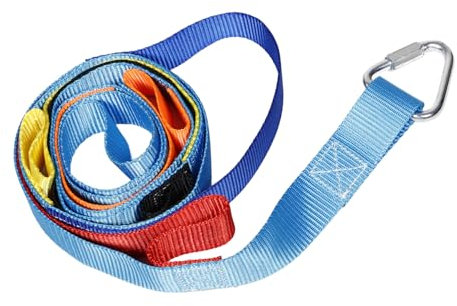 Vaguelly Multifunktionale Kletterleine Für Kinder 2m Strickleiter Outdoor Kletterseil Hängende Strickleiter Für Sicheres Spielen Robustes Material Fördert Motorische Fähigkeiten Und