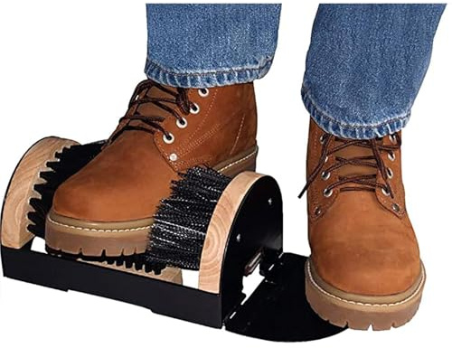 Boot And Shoe Cleaning Brush, Stiff Bristle Boot Outdoor Cleaner Brush, Boot Scraper Tool for Remove Dust, Snow and Mud, Brush, Wiper, and Cleaner Kit for Sports and Outdoor Shoes, Courts, Gardens