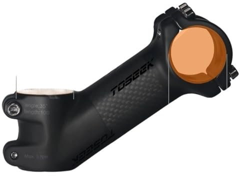 Fahrrad Vorbau Carbon Vorbauten 10/17/25/35 Grad MTB Lenker Vorbau Leistung 31,8 Mm Ultraleichte Fahrrad Lenker Vorbauten MTB Fahrrad Griff Tabelle Fahrradlenker ErhöHung(35Degree-100mm-Matte)