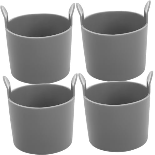 RORPOIR 4 Moldes de Silicona Antiadherentes para Freidora de Aire, Reutilizables y Aptos para Cocina Multipropósito, Paquete de 4 Unidades para Huevos y Muffins