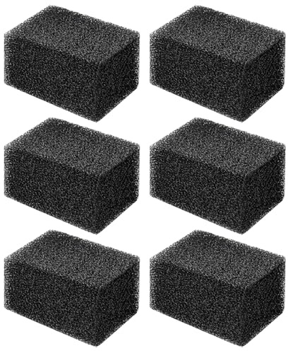 Editbar 6PCS Aquarium Filter Schwamm – Biochemischer Filterschwämme 10PPI (10×7×6CM), Ersatzfilter für Aquariumfilter – Effiziente Wasserreinigung & Staubfilterung (Schwarze)
