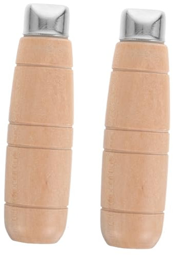 YARNOW Lot De 6 Couteaux De Cuisine En Bois Massif Manche En Métal Pour Couper Les Légumes Confortable