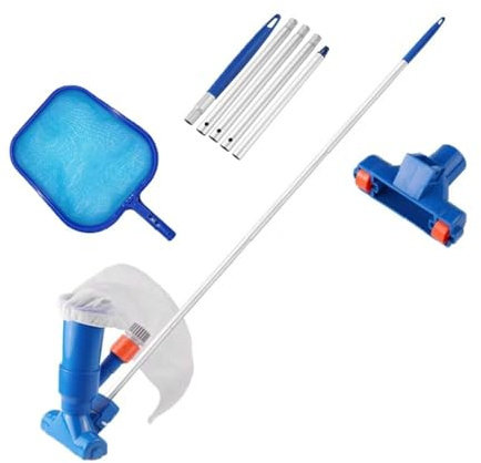 BASSFLY Aspirateur de Piscine Portable, Outil de Nettoyage, désinfection de la tête d'aspiration, aspirateur de Fontaine de Bassin Accessoires de Piscine