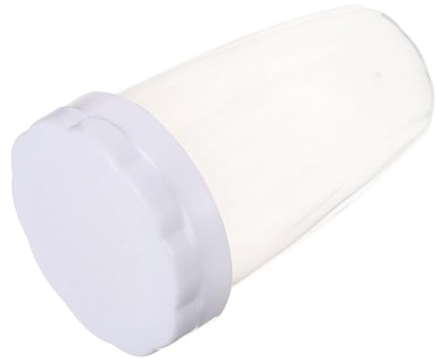 INOOMP Saupoudreur De Sucre Glace Multifonction en Polypropylène Réutilisable avec Tamis Fin Et Couvercle Blanc pour Pâtisserie La Cuisine à Domicile