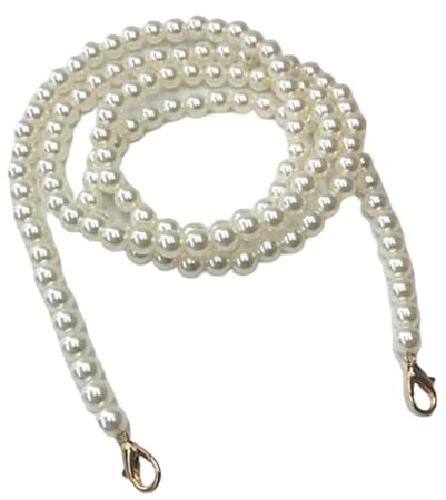 CHENINKJG perlen kette trageriemen 120cm, bag chains für Frauen Hochwertige mit Sicherheitsverschluss für Geldbörse & Handy