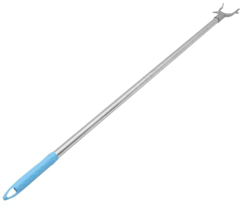 FIXOSHEE Barra Extensible de Acero Inoxidable para Colgar Ropa con Gancho Poste para Prendas Armario Resistente y Fácil de Usar para Secado y Organización