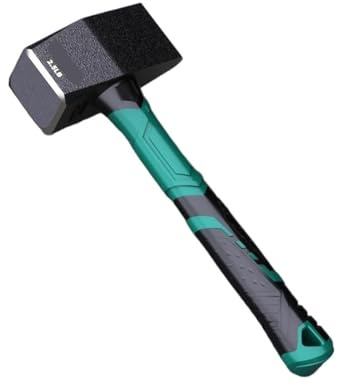 Construction Site Wall Demolition Rubber Hammer Solid Heavy-Duty Super Hard Fitter's Tool(2.5LB)