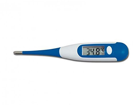 Gima 25558 Flexible Punta Termómetro Digital, ° C, 10 segundos lectura, Fiebre Termómetro, termómetro de bebés