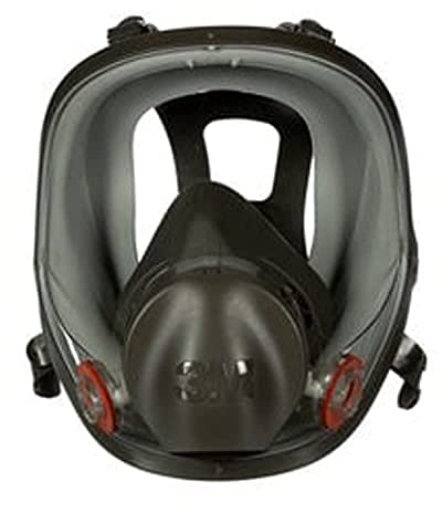 3M Safety 142-6800 Reusable Full Face Mask Respirator, Grey, Medium