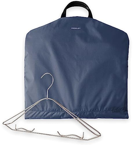DEGELER SkyHanger - Kleidersack mit einzigartigem Titan-Kleiderbügel für Damen & Herren - durchdachte Anzugtasche für knitterfreies Reisen - leichtes & wasserabweisendes Nylon - Marineblau