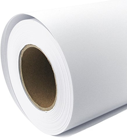 Plotterpapier Rolle matt 128 g/m² 61 cm x 30 m A1 A2 Inkjet Plotter gestrichenes Universalpapier wasserdicht, geeignet für Dye-und Pigmentfarben