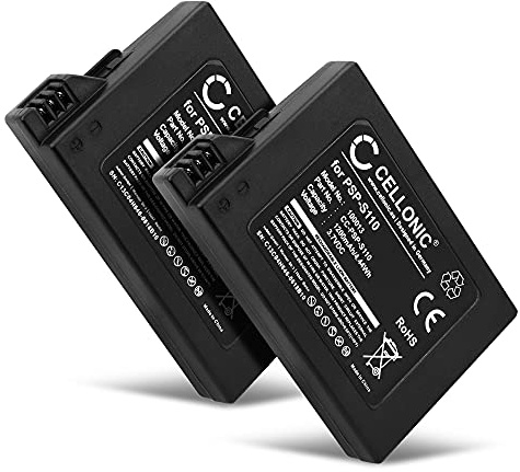 CELLONIC 2X Batería Compatible con Sony PSP Slim & Lite 2, 3, PSP-S110 | (1200mAh-3.7V-Ion de litio )