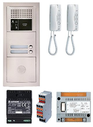 kit parlophone - audio - bus - 2 appels - encastré - aiphone gtba2e