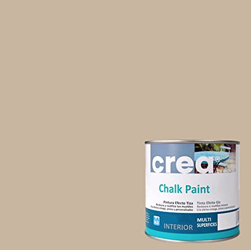 Monto Pintura a la Tiza – Chalk Paint – Pinturas para decoración, restauración de muebles, madera – Pintura efecto Tiza (500ml) (Cafe con Leche)