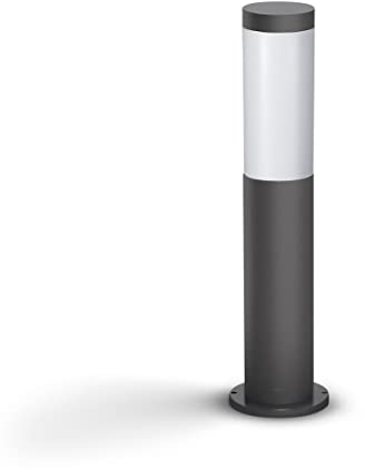 Borne extérieure PHILIPS Utrecht - Métal - LED - 1x20W - Gris - Contemporain - Design