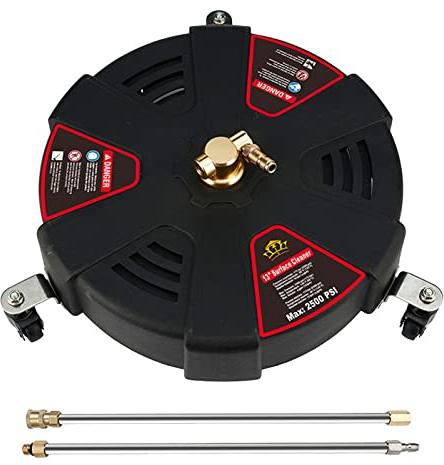 Fenteer 13'' Hochdruckreiniger Oberflächenreiniger Bodenschrubber Oberflächenreiniger 1/4 Schnellkupplung Hochdruckreiniger Bodenreiniger für Bürgersteige