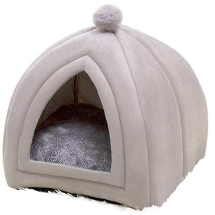 Hundebett Katzenbett Katzen Bett Katzenhaus im Freien, Katzenhütten für draußen, Haustierhöhle, Katzenbett, Katzenunterschlupf im Freien, wasserdichtes Katzenzelt Katzenkorb Hundematte (Color : A, S