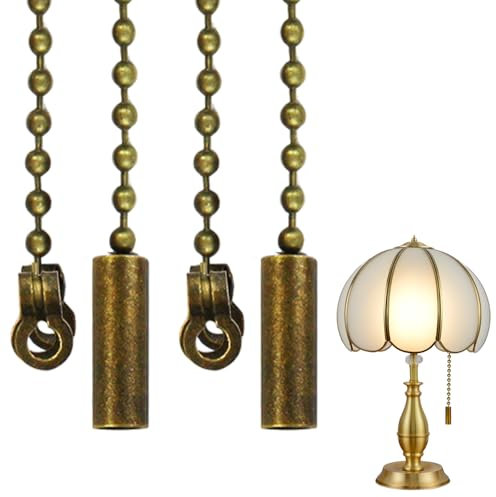 Nadinsta 2 Piezas 1 Metro Cadena De Tirón De Ventilador De Techo,Interruptor Cadena Ventilador Techo Para Baño Luz Interruptor De Ventilador De Luz De Techo De Tracción De Cable Ciego