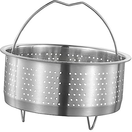 Gatuida Cesta De Vapor Inoxidable De Acero Olla Arrocera Grande Bandeja Para Cocinar Al Vapor Verduras Pescado y Mariscos Con Ventilación Densa y Uso Multiusos