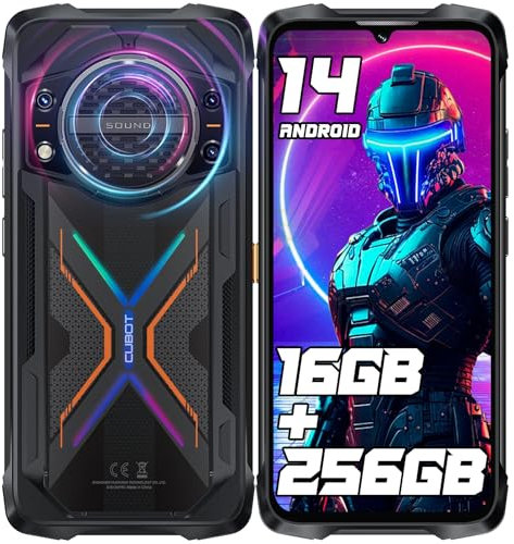 CUBOT Kingkong Power 3 Rugged Smartphone - 16GB+256GB(TF 1TB), 6.72'' FHD+ 120Hz Telefono Indistruttibile, Altoparlante 123dB, 10200mAh/33W Cellulare, 100MP Fotocamera, Face ID/IP68/IP69K/Dual SIM/NFC