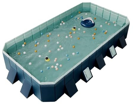 Piscine Non Gonflable, Grande Piscine extérieure Pliable, familiale, fête Aquatique Estivale for l'extérieur, Le Jardin et l'arrière-Cour(400cm)