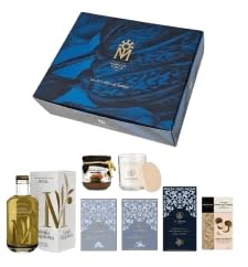 Chocolates Marcos Tonda - Lote Gourmet Chocolate y Aceite | Chocolates Originales Para Regalar | Caja Para Regalar Desde 1793 | Puro Artesano | Aceite De Oliva Virgen Extra | Cesta Navidad