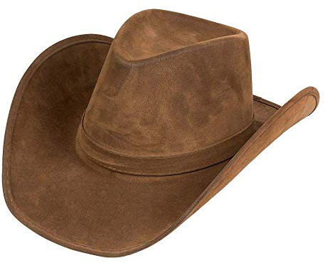 Boland 04354 Adulti Cappello Wyoming ? Finta Pelle, Marrone, Taglia unica, 10102524