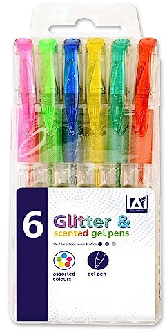 Anker International Stationäre STAT Glitzer/Duft Gel Stifte (8 Stück)