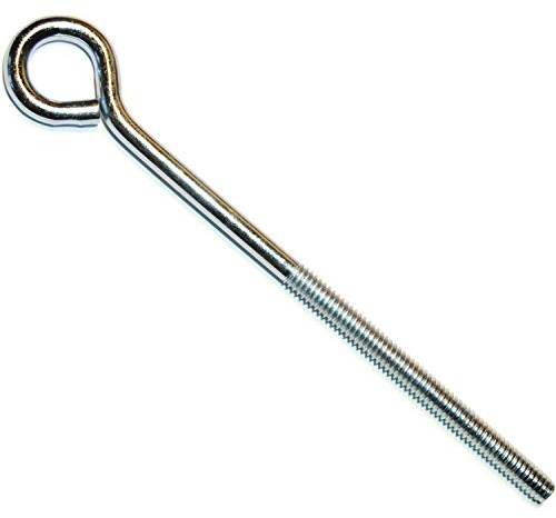 Hard-to-Find Fastener 014973454364 Eye Bolts, 1/4-20 x 6-Inch, 10-Piece