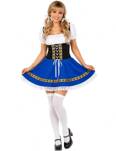 Yummy Bee - Oktoberfest Women's Costume - Bavarian Dirndl Costume - Large Size 8-28